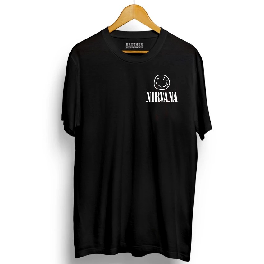 Kaos Pria / T-shirt Pria / Lengan Pendek / Kaos Distro Nirvana Little White Premium