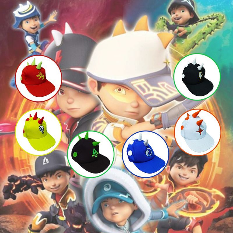 Topi Anak boboiboy tanduk topi Boboiboy Laki Laki  topi boboy topi boboboy topi boboyboy