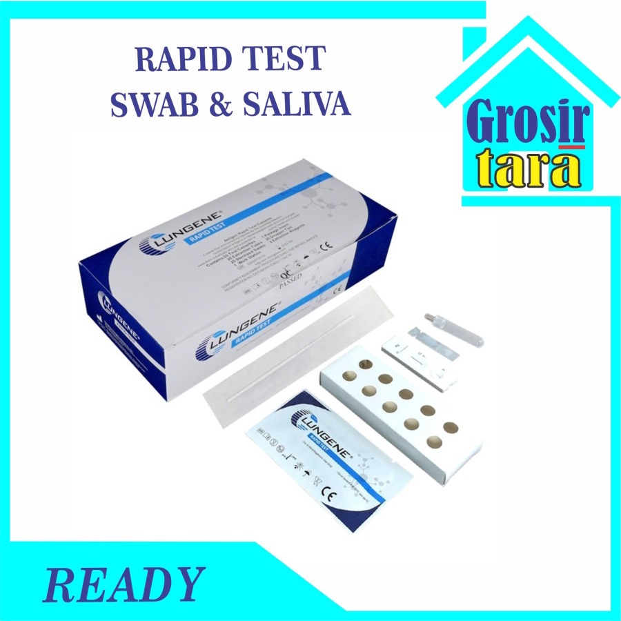 Lungene HOLOGRAM Nasal Swab Antigen Mandiri Clungene Biru