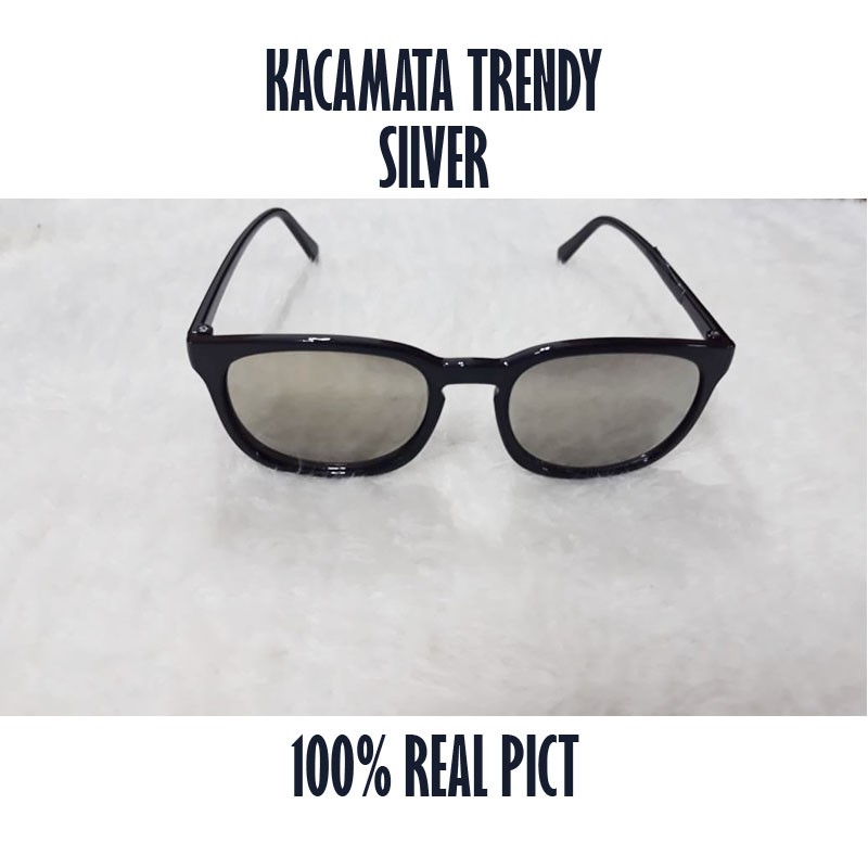 TERMURAHH!!!Kacamata Fashion / Kacamata anti Sinar UV/ Kacamata Gaya / Silver/ nastushaa