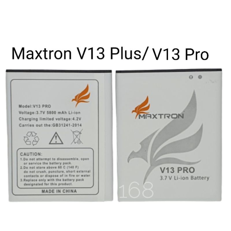 Baterai Batre Maxtron V13 Pro Batere Hp Maxtron V13+ V13 Plus Original Oem