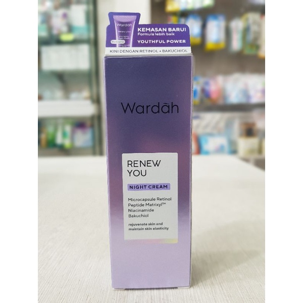 Wardah Renew You Night Cream 17 g / Cream Wajah / Cream Wardah / Cream Malam Wardah