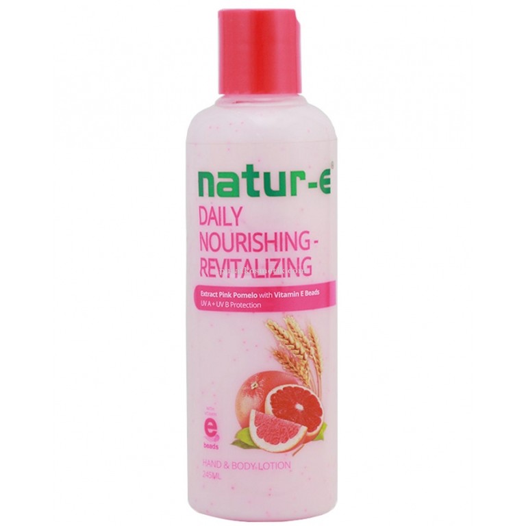 [245ml] Natur E Hand & Body Lotion Daily Nourishing Revitalizing (Pink