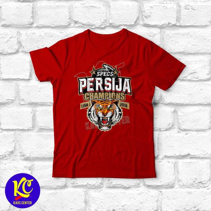 Kaos Baju Obral Combed 30S Distro PERSiJA MACAN Champions Liga 1 2018