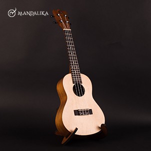 Ukulele Concerto Natural Mandalika PREMIUM Include Softcase Senar dan Pick - NT