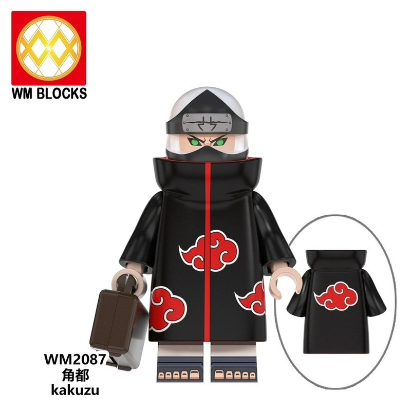 Mainan Balok Bangunan Mini Figure Naruto Akatsuki Uchiha Obito Pein Hatake Kakashi Ninja Manga Untuk Hadiah