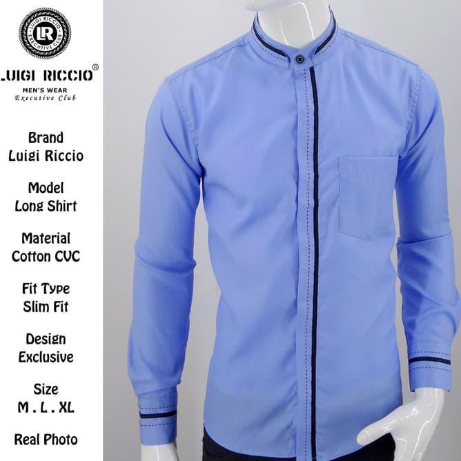 Kemeja Pria Koko Lengan Panjang Luigi Riccio 09