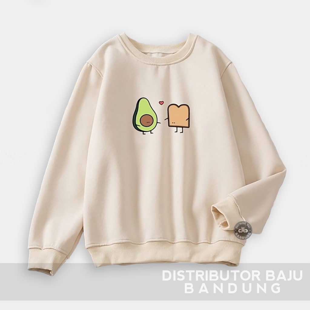 Sweater Erigo Switer Erigo Cardigan Crewneck Erigo Sweater Wanita Avocado | Korean Style Sweatshirt 