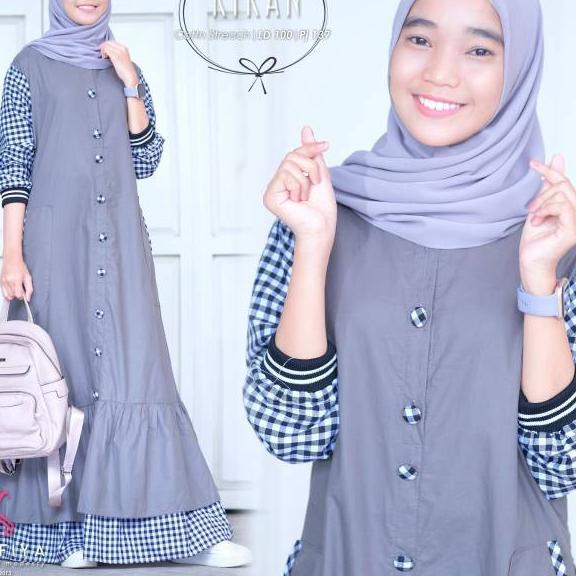 Bagus Dipakai.. BAJU MUSLIM ANAK PEREMPUAN UMUR 12-15 TAHUN DRESS MUSLIM TERBARU 2021 SETELAN GAMIS