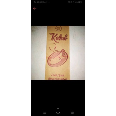 

BUNGKUS KEBAB BESAR COKLAT