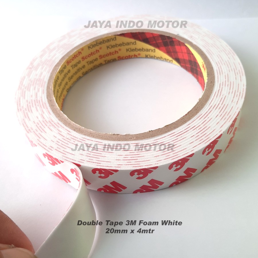 Double Tape 3M 20mm x 4mtr Foam White