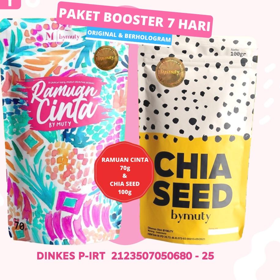 

STOCK TERBATAS RAMUAN CINTA BY MUTY - Paket Booster (PEMULA) 70gr [AGEN RESMI] ♯ 873