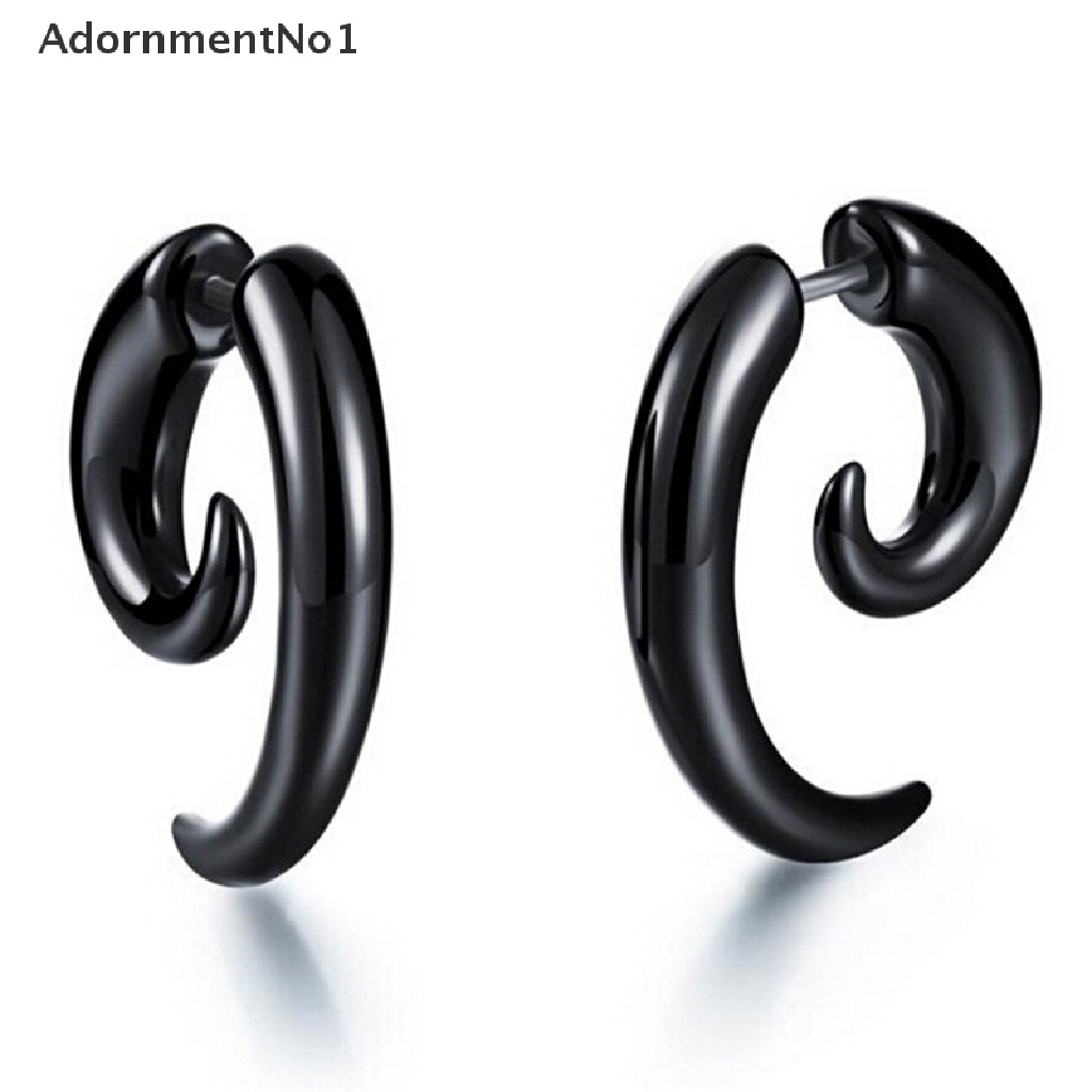 (AdornmentNo1) Anting Tusuk Gaya Punk Rock Bahan PVC Anti Alergi Untuk Pria / Wanita