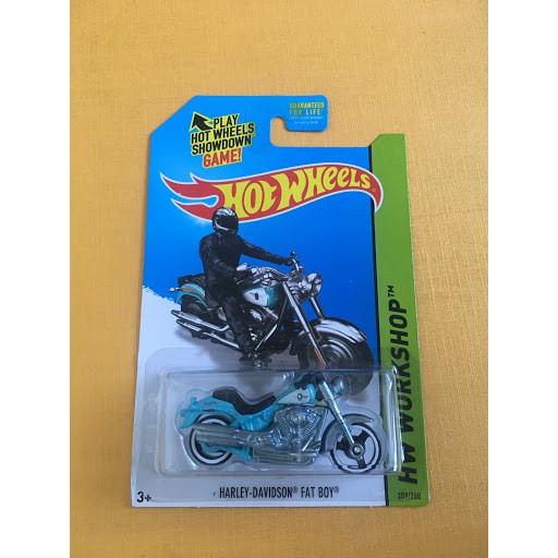 HOT WHEELS HOTWHEELS HARLEY DAVIDSON FAT BOY HIJAU TOSCA MAINAN ANAK DIECAST LANGKA DISKON PROMO NEW