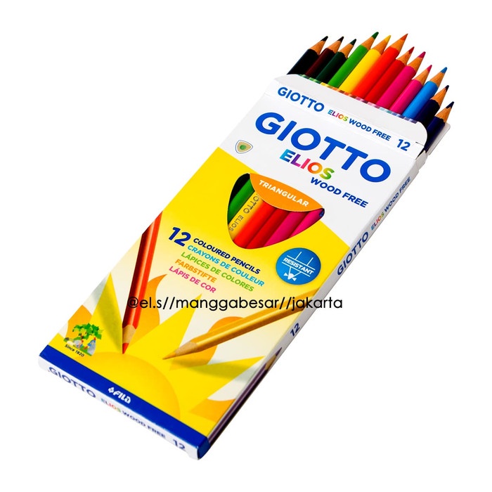 

WARNAPENSIL- GIOTTO ELIOS PENSIL WARNA 12 WARNA -PENSIL WARNA