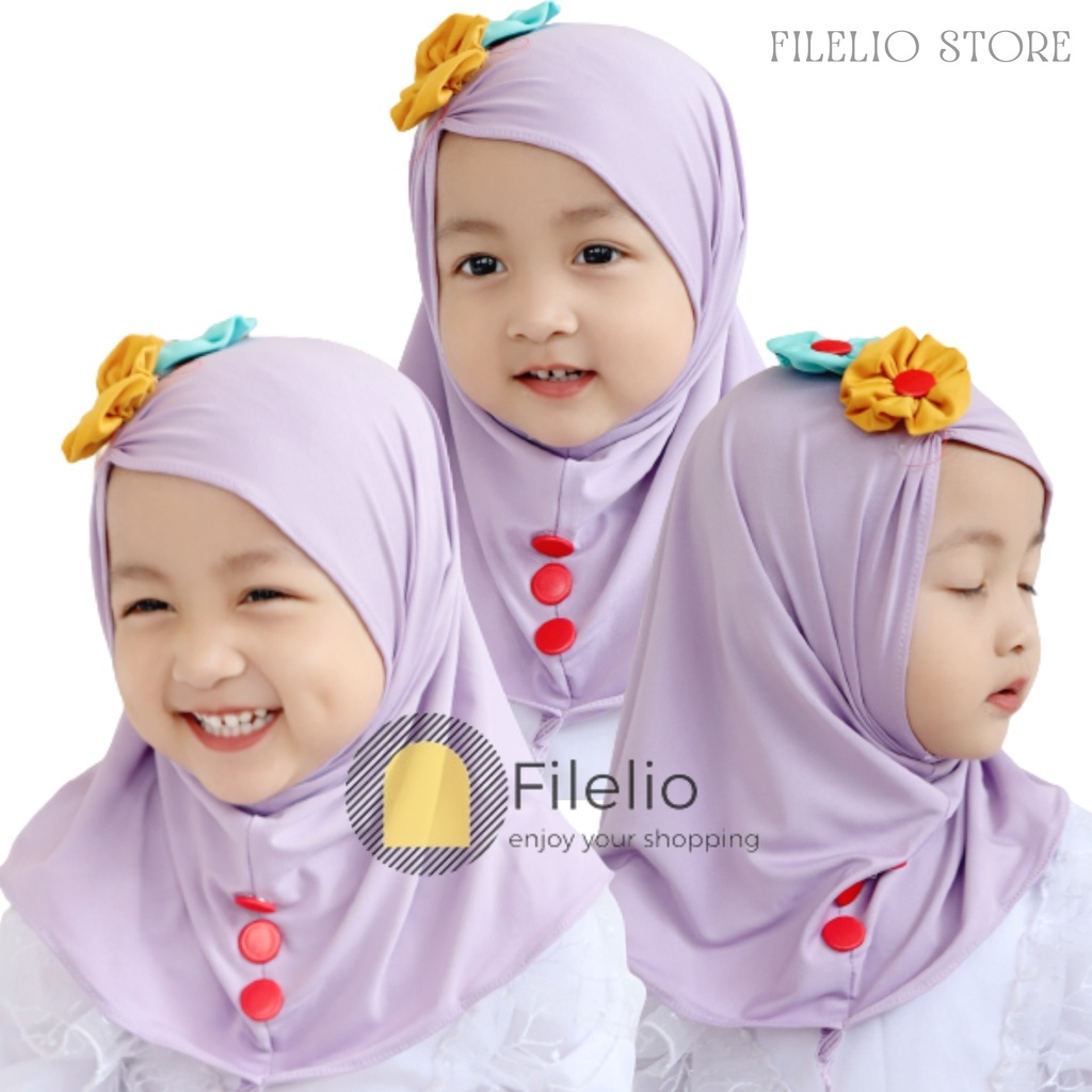 TERMURAH Hijab Anak Lucu Murah Fariza Kerudung Anak Perempuan Umur 0-3 Tahun Jilbab Jersey