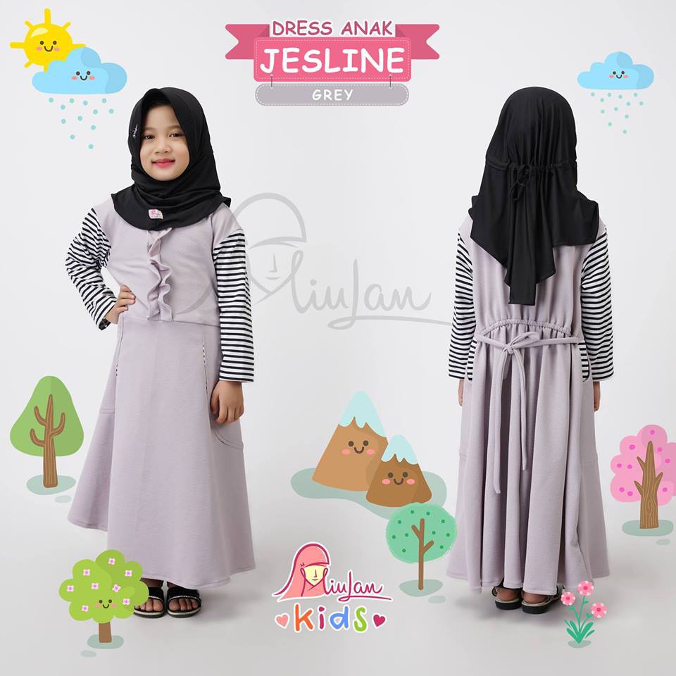 Dress Anak JESLINE | Gamis Anak Miulan Kids