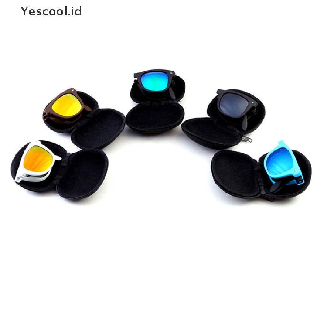 【Yescool】 Retro Men Women Folding Sunglasses Eyewear Sports UV Protection Sun Glasses .