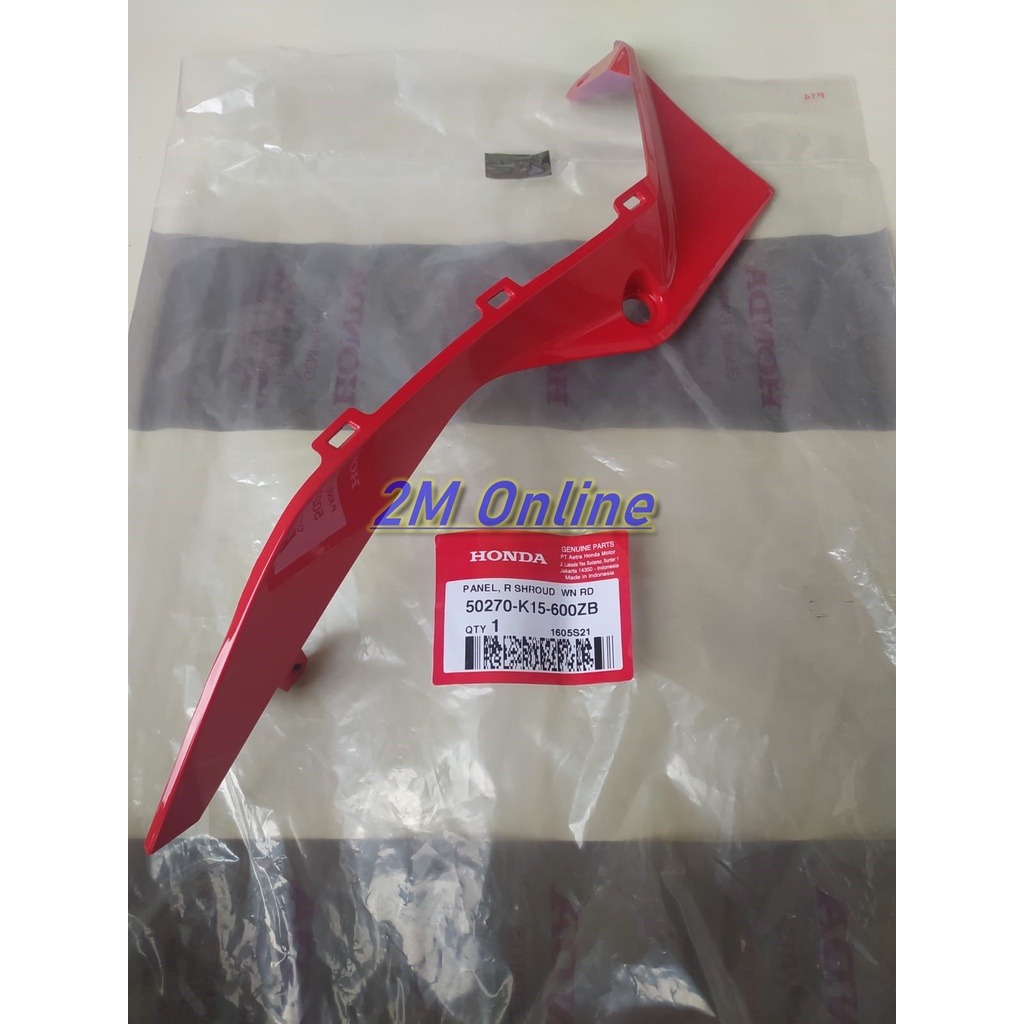 50270K15600ZB Panel R Shroud CB150R LED 2018 Merah Ori AHM