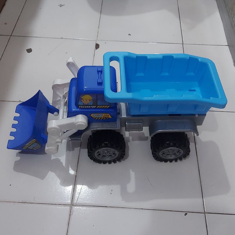 mainan anak truck pasir truk excavator besar