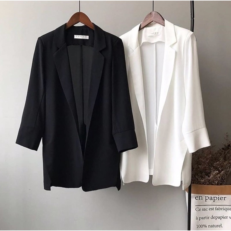 Blazer Formal Oversize Korean Style Cardigan Blazzer Fashion Wanita Hijab Kekinian Bisa COD