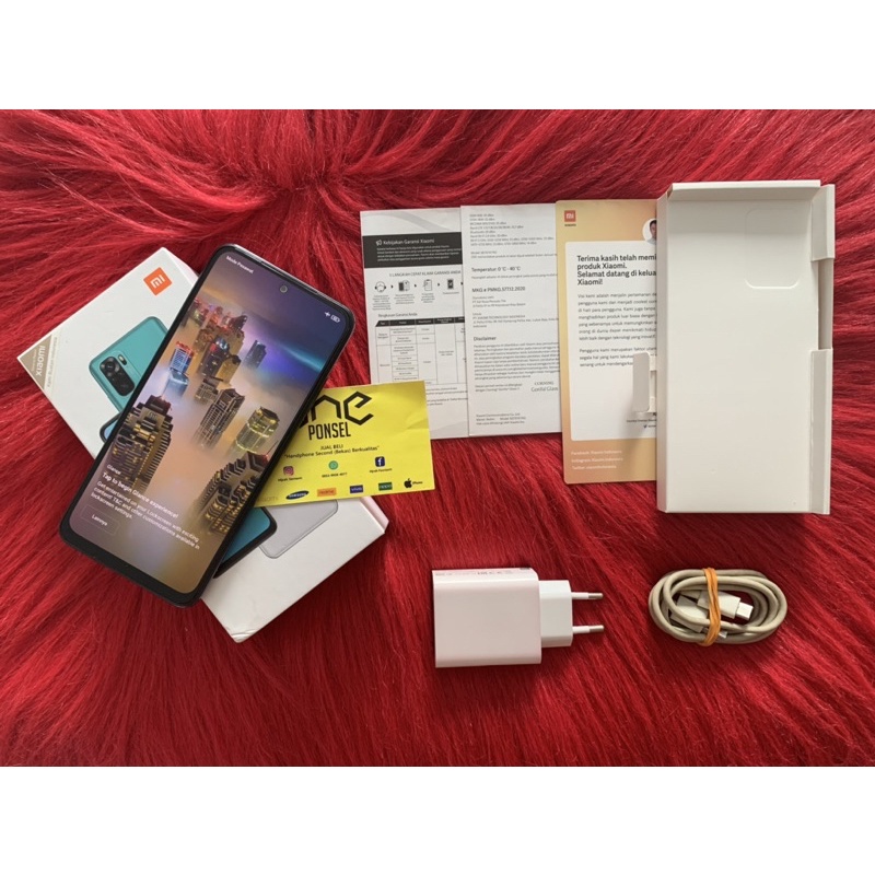 Hp Bekas Murah REDMI NOTE 10 4/64gb Normal Mulus