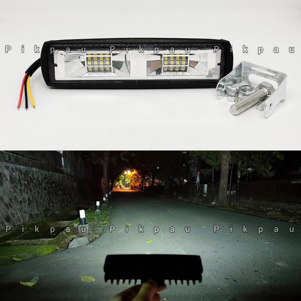 Lampu Tembak Sorot 16 Mata Slim Tembak Putih Diam Kedip Waterproof