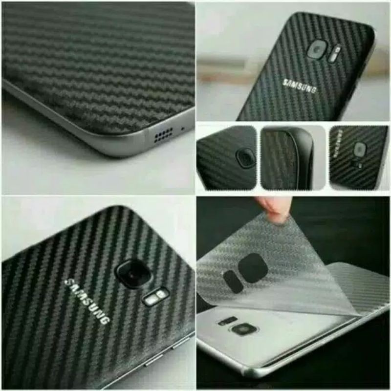 Garskin Carbon stiker pelindung casing INFINIX SMART 4/5/HOT 9/9 PLAY/10/10 PLAY/11 PLAY/NOTE 8/10