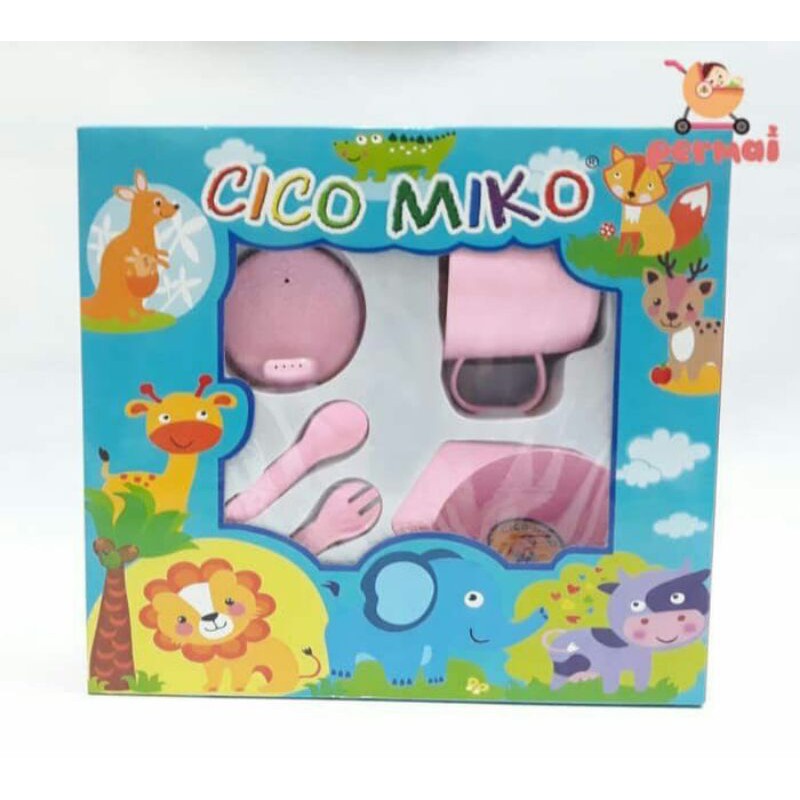 CICO MIKO-FEEDING SET CICOMIKO-TEMPAT MAKAN BAYI-PERALATAN MAKAN BAYI-KADO BAYI MURAH SNI