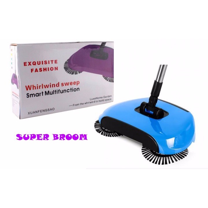 FM - Sapu Elektrik Otomatis Exquisite Fashion Super Broom / sapu praktis / sapu sedot / sapu otomatis