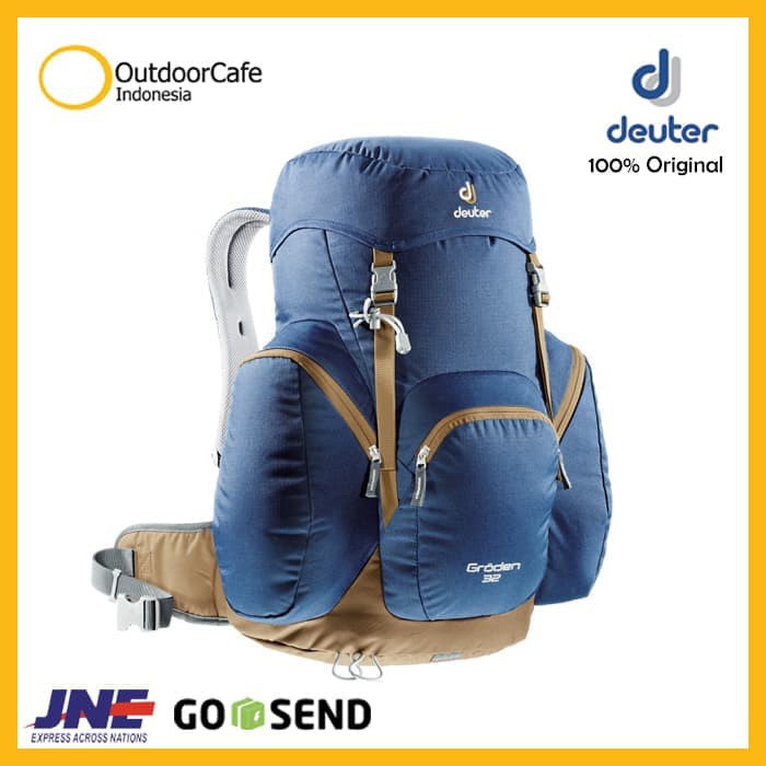 HOT SALE TAS GUNUNG RANSEL DAYPACK DEUTER GRODEN 32 ORIGINAL FREE RAINCOVER - MIDNIGHT LION