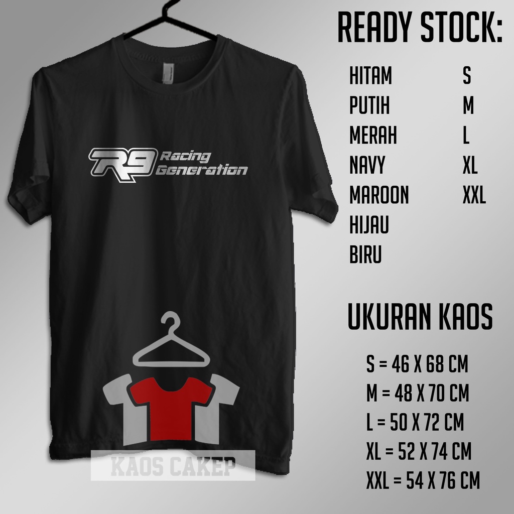 Kaos Baju R9 Racing Generation Kaos Otomotif