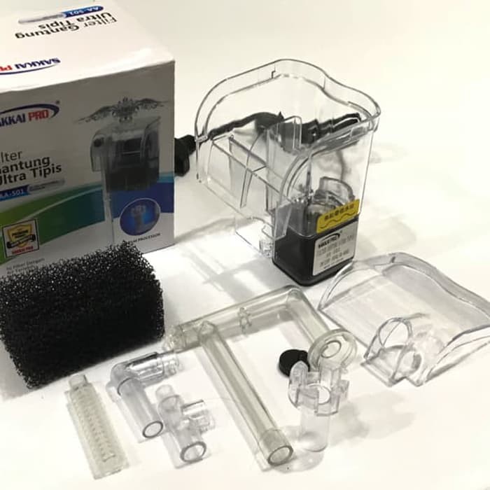 Aquarium Filter Gantung & Pompa AA/P501 Sistim Gantung Di Luar Aquarium