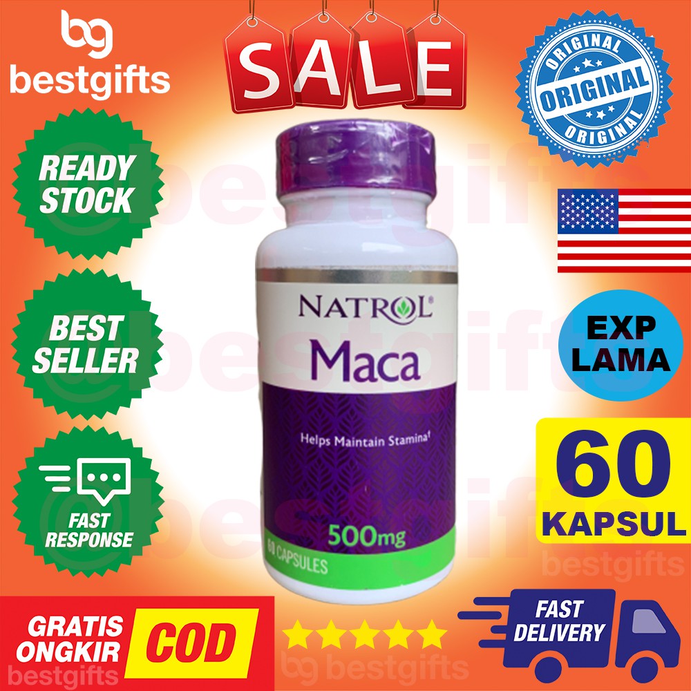 NATROL MACA MEN'S HEALTH HERBAL KESEHATAN STAMINA VITALITAS FERTILITAS PRIA LAKI WANITA 60 KAPSUL