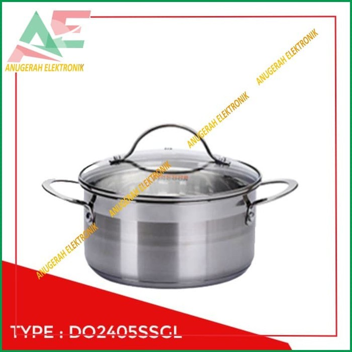 Panci stainless induksi FINCOOK 24cm DO2405SSGL