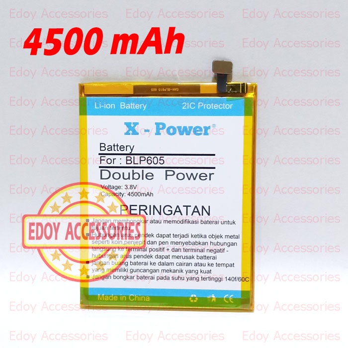 Batre Oppo F1F Double Power F1 F BLP605 Batu Battery Baterai Tanam