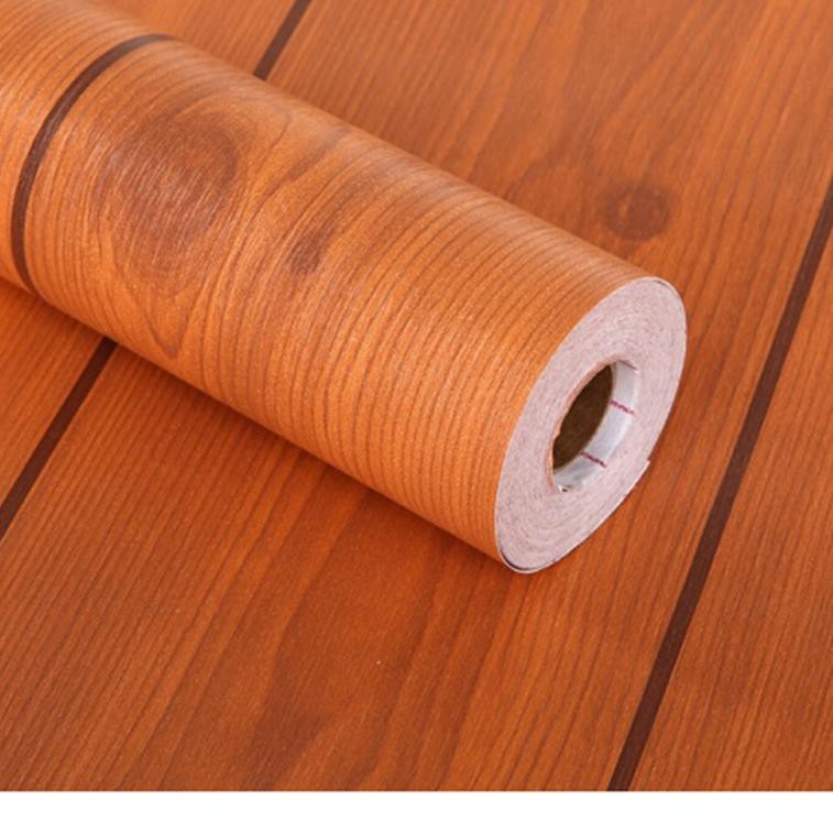 ➶  Wallpaper dinding motif papan kayu coklat nature ukuran 45cm x 10m GH161 / GH052 ۩