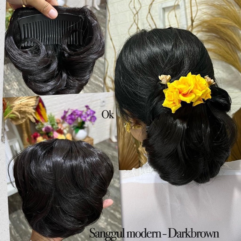 sanggul modern bali // sanggul bali modern seperti rambut asli