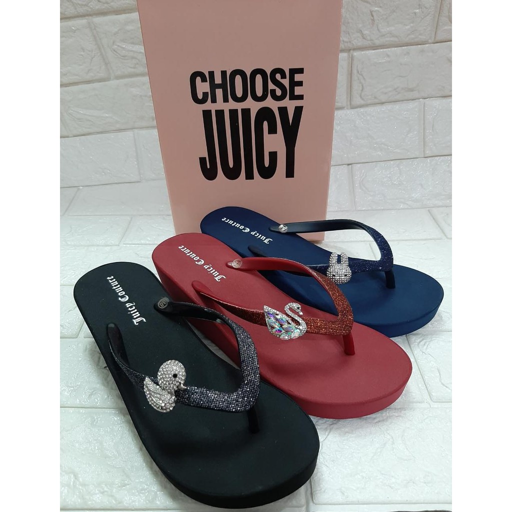 Juicy Couture Sandal Wedges dan Flat for women Aneka Pin