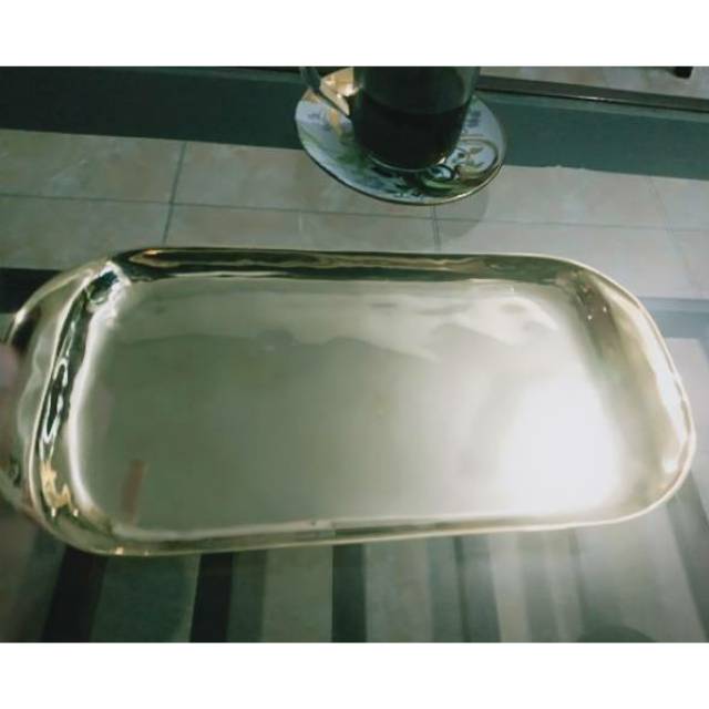 Nampan Vintage kuningan nampan jadul