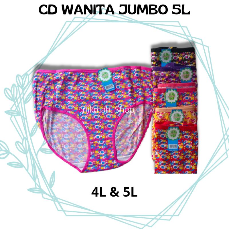 Celana dalam wanita JUMBO 5L import