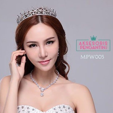 [BISA COD] MAHKOTA PENGANTIN WEDDING CROWN AKSESORIS PESTA MPW005