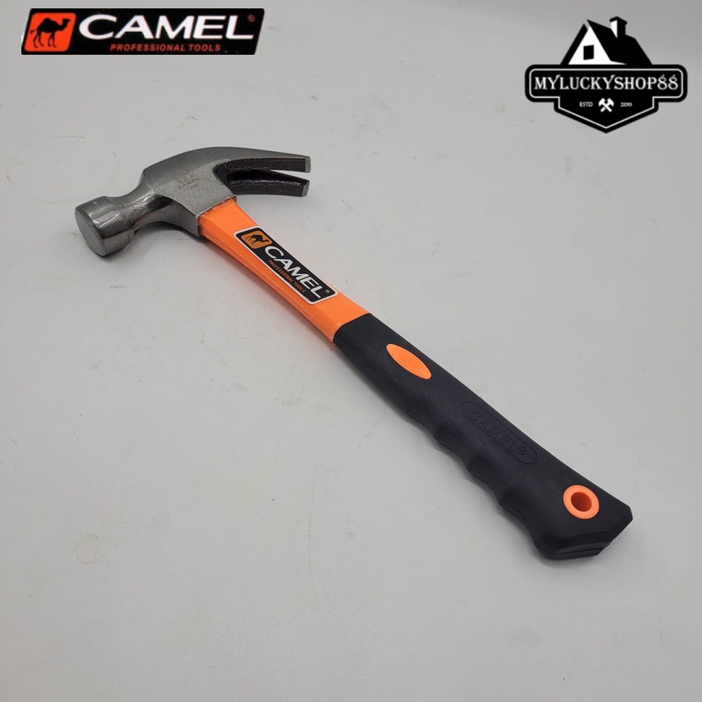 Camel Palu Kambing Gagang Fiber 0.35kg 12oz Claw Hammer 0.35 kg 12 oz