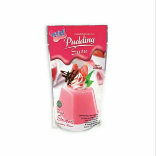 

Pudding susu strawberry