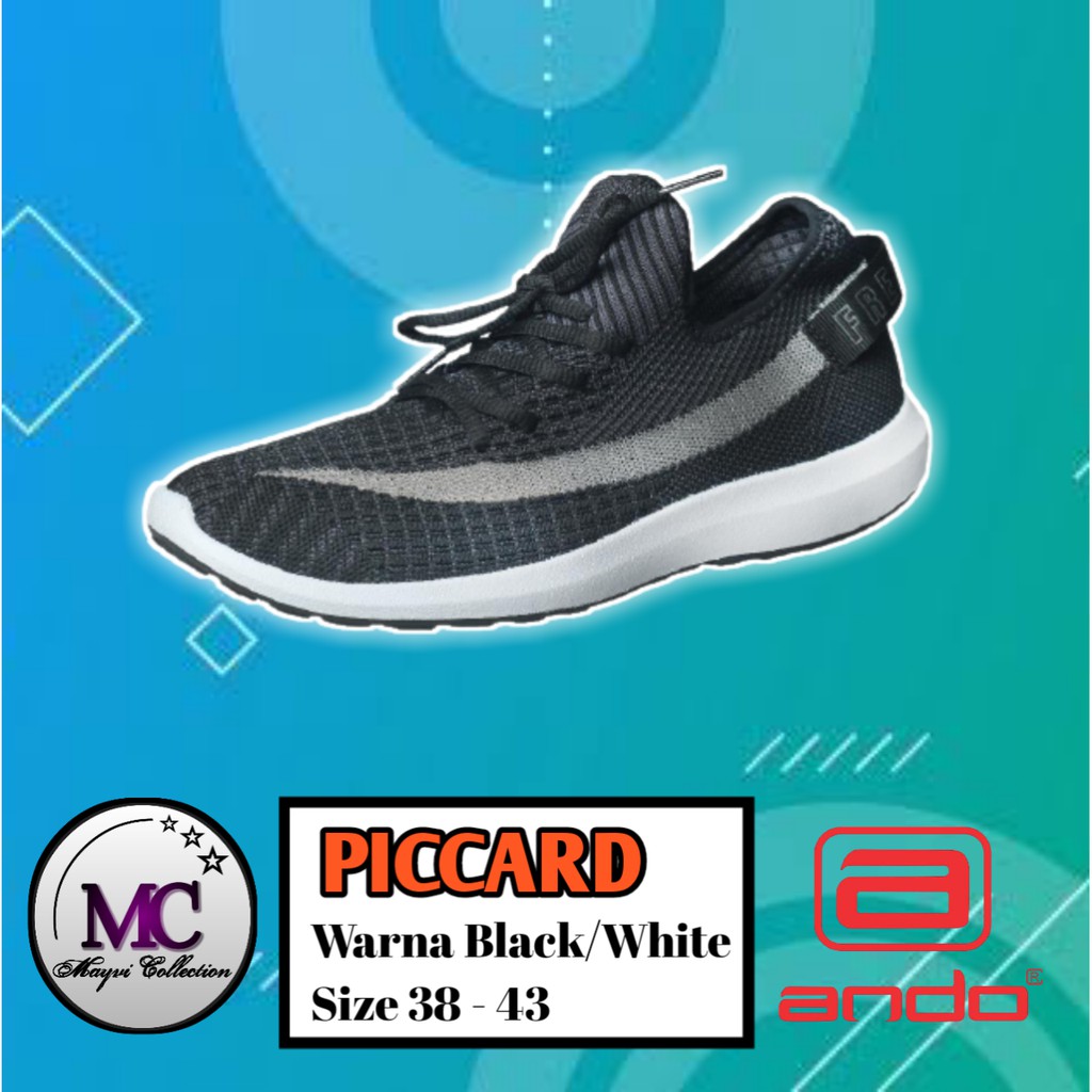 SEPATU ANDO PICCARD - SNEAKERS PRIA RAJUT - SNEAKERS ANDO RAJUT - SEPATU RAJUT PRIA DEWASA