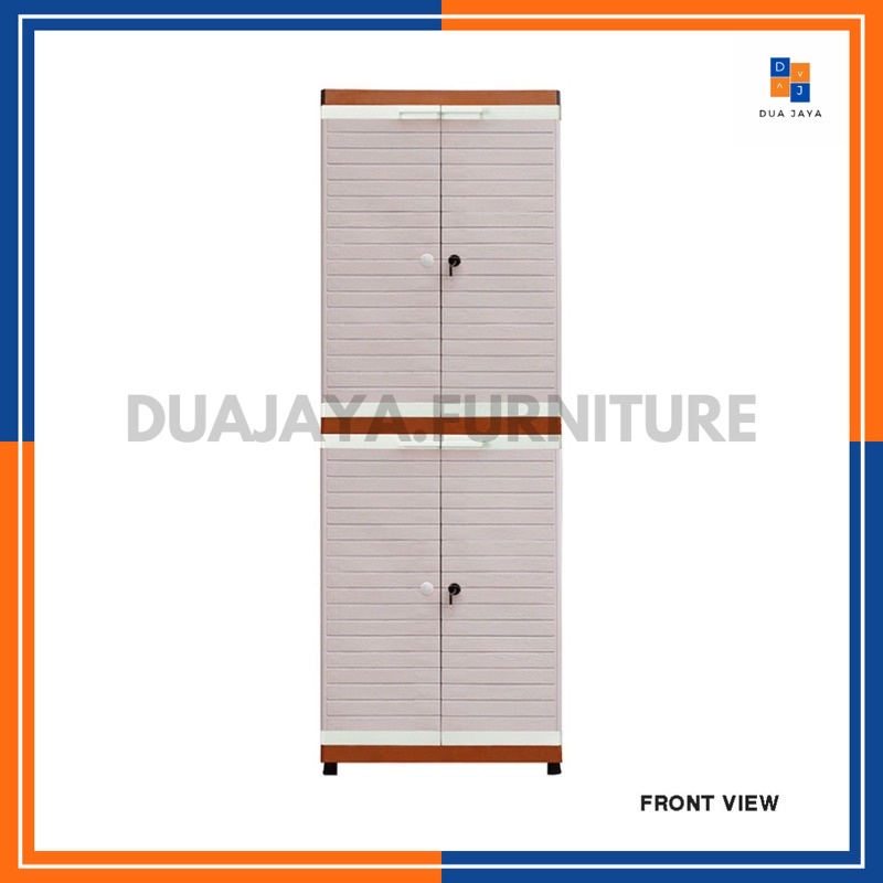 Lemari Plastik Club Grand Mini Susun 4 / Lemari Pakaian Club / Almari Pakaian Plastik
