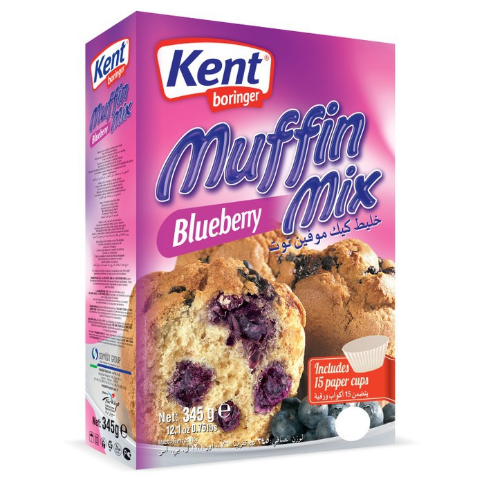 

KENT BORINGER MOIST MUFFIN MIX BLUEBERRY PREMIKS 345 GR