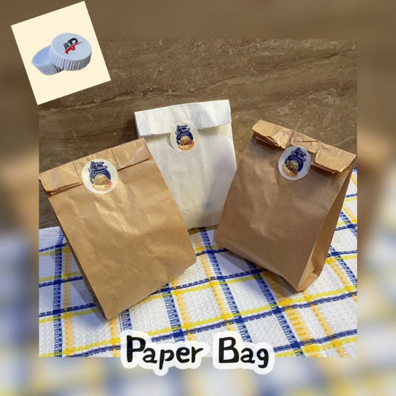 

Paper bag FOOD GRADE Size ( S+ ) uk 11 x 15.5 cm.