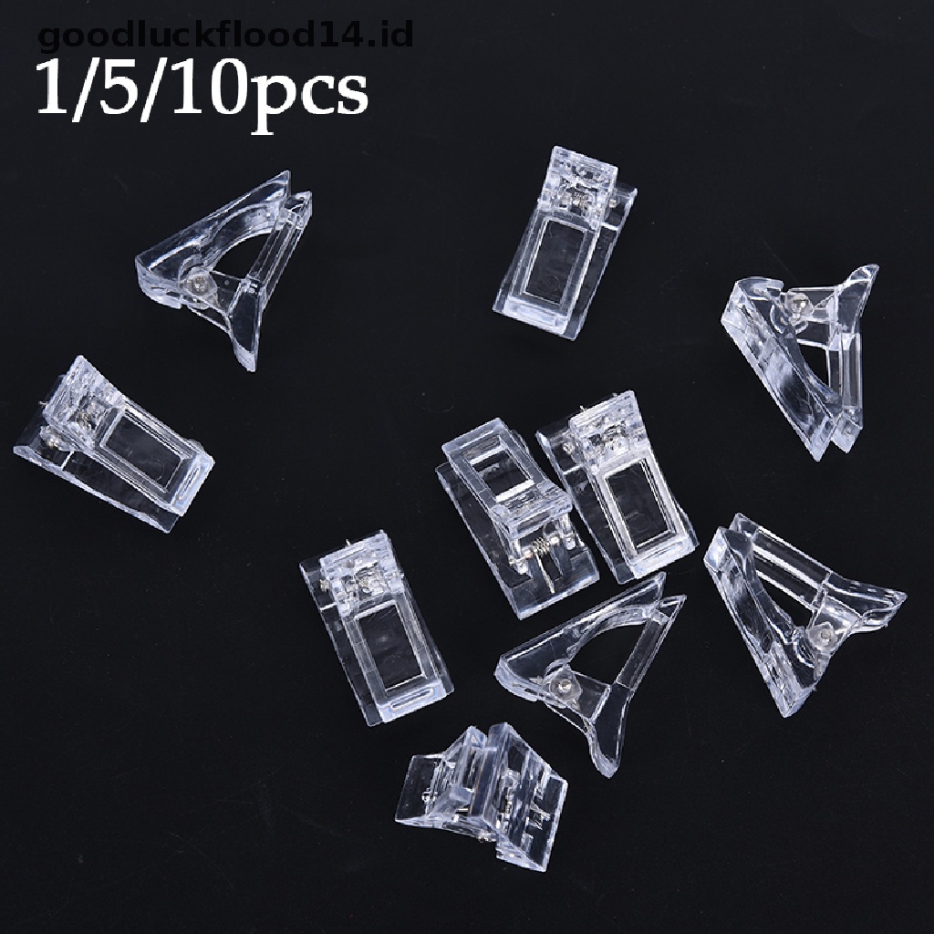 [OOID] Nail Tips Clip Transparent Finger Building Gel Extension Nails Art Manicure Tool ID