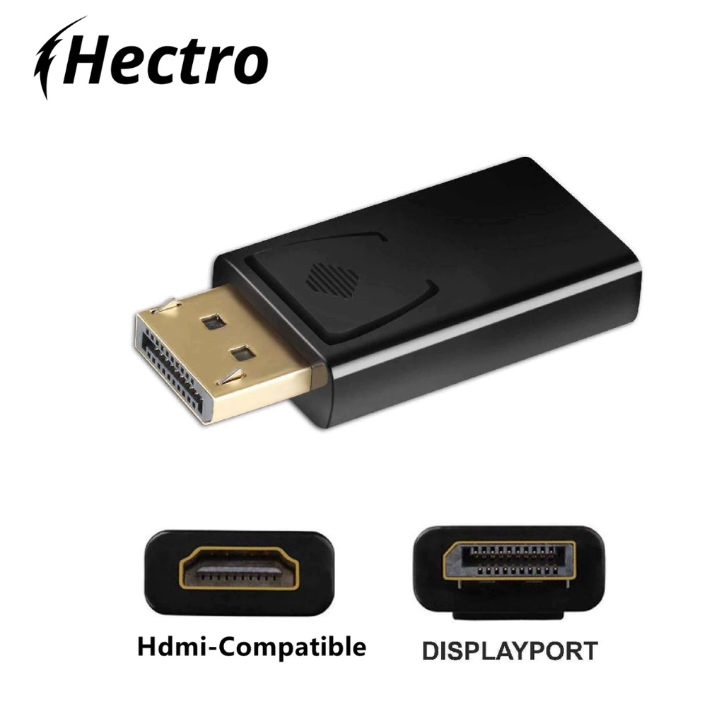 HECTRO HDTV DISPLAY PORT MALE TO HDTV FEMALE ADAPTER CONNECTOR